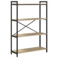 vidaXL Regál na knihy 80 x 30 x 120 cm Kompozitné drevo Sonoma dub