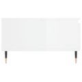 vidaXL Konferenčný stolík vysoký lesk biely 90x60x35 cm kompoz. drevo
