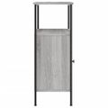 vidaXL Nočné stolíky 2 ks sivý dub sonoma 41x31x80 cm kompozitné drevo