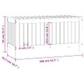 vidaXL Záhradný úložný box sivý 108x42,5x54 cm masívna borovica
