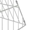 vidaXL Klietka pre králiky Strieborná 650 x 100 x 85 cm