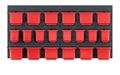 Závesný panel s 20 boxmi na náradie ORDERLINE 800x165x400 KISTENBERG