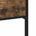 vidaXL Posteľný rám bez matraca dymový dub 75x190 cm kompozitné drevo