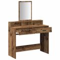 vidaXL Toaletný stolík Staré drevo 100 x 41 x 140 cm Kompozitné drevo