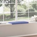 vidaXL Vankúš na lavičku Látka Modrá džínovina Hĺbka 35 cm