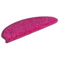 vidaXL Schodové rohože 30 ks 65x21x4 cm ružové polkruhové veľké