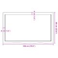vidaXL Stolová doska 100x60x(2-4) cm neošetrený dubový masív
