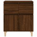 vidaXL Komoda hnedý dub 60x35x70 cm spracované drevo
