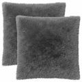 vidaXL Poťah na podložku 2 pcs HEERLEN Svetlosivá 55 x 55 cm PV fleece