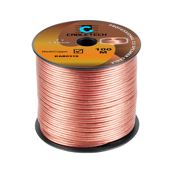 Kábel dvojlinka Cabletech KAB0319 2x 1,5 mm prehľadný CU