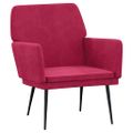 vidaXL Kreslo vínovočervené 62x79x79 cm zamat