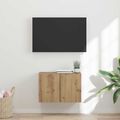 vidaXL TV nástenná skriňa Nástenný Remeselný dub 59,5 x 31 x 40 cm