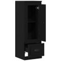 vidaXL Highboard Čierny dub 36 x 35.5 x 103.5 cm Kompozitné drevo