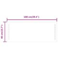 vidaXL LED kúpeľňové zrkadlo 100x40 cm