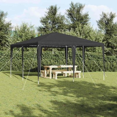 vidaXL Párty stan Antracit 400 x 400 x 266 cm Polyetylén a oceľ