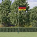 vidaXL Vlajka Nemecka a tyč 5,5 m hliník