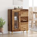 vidaXL Servírovacia skriňa Staré drevo 69,5 x 34 x 90 cm