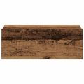 vidaXL plávajúce nočné stolíky 2 ks Old Wood 40x32x15 cm
