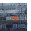 vidaXL Koberec z rifľoviny v štýle patchwork 80x150 cm, denim, modrý