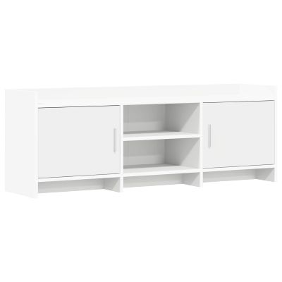 vidaXL TV skrinka 130 x 33 x 47 cm Biela Kompozitné drevo
