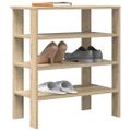 vidaXL Regál na topánky dub sonoma 61x32x70 cm kompozitné drevo