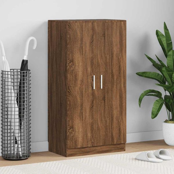 vidaXL Skrinka na topánky hnedý dub 55x35x108 cm imitácia dreva