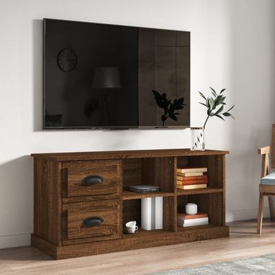 vidaXL TV skrinka hnedý dub 102x35,5x47,5 cm kompozitné drevo