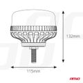 Výstražný maják W03SB na jednu skrutku R65 R10 36LED 12/24 V IP56