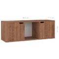 vidaXL TV skrinka, hnedý dub 88,5x27,5x30,5 cm, kompozitné drevo