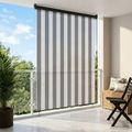 vidaXL Roleta Antracitová a biela 80 x 250 cm Textil a hliník