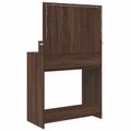 vidaXL Toaletné stolíky do spálne Hnedý dub 80 x 39,6 x 135 cm