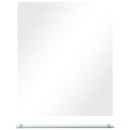 vidaXL Nástenné zrkadlo s poličkou 50x60 cm, tvrdené sklo
