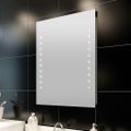 vidaXL Zrkadlo do kúpeľne 50x60 cm s LED svetlami
