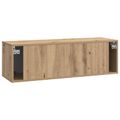 vidaXL Nástenná TV skrinka 98 x 31 x 30 cm Dub artisan