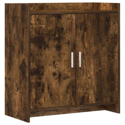 vidaXL Servírovacia skriňa Dymový dub 72 x 36 x 80 cm Kompozitné drevo