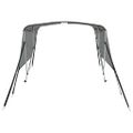 vidaXL Strieška Bimini s 3 oblúkmi a sieť. stenami 183x(185-198)x137cm