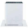 vidaXL Podnože stĺpikov štvorcové 12 ks Strieborná 121x121 mm