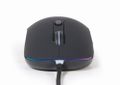 Gembird MUS-UL-02/Ergonomická/Optická/Pre pravákov/2 400 DPI/Drôtová USB/Čierna