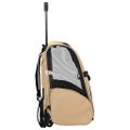 vidaXL Vozík pre domáce zvieratá 3 v 1, dizajn, pieskový, 48 x 32 x (57-106) cm, oxfordská látka