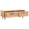 vidaXL Konferenčný stolík hnedý 80x40x30 cm spracov. drevo a borovica