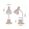 Stolná lampa EMOS Z7640P POPPY na žiarovku E27, ružová