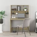 vidaXL Stolík s policami dub sonoma 102x45x148 cm spracované drevo