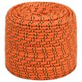 vidaXL Lodné lano oranžové 6 mm 100 m polypropylén