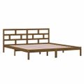 vidaXL Posteľný rám medovo-hnedý borovicový masív 140x190 cm