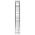 vidaXL Oblúkové gabiónové koše 9ks 300x30x160/180cm pozinkované železo