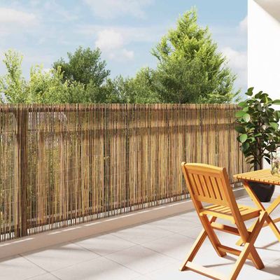 vidaXL Bambusový plot 500 x 125 cm Bambus Prírodná