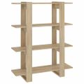 vidaXL Knižnica/deliaca stena dub sonoma 100x30x123,5 cm