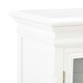 vidaXL Komoda, biela 70x28x70 cm, borovicový masív