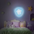 Závesná neonová LED svietiaca tabuľa Paw Patrol na plexiskle - Paw OW-130246