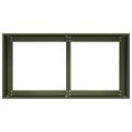 VidaXL kvetináč Olive Green 80x40x40 cm Oceľ valcovaná za studena